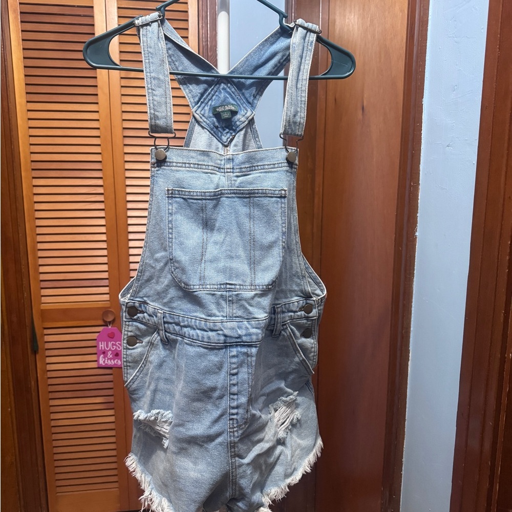 Wild Fable Light Blue Denim Romper